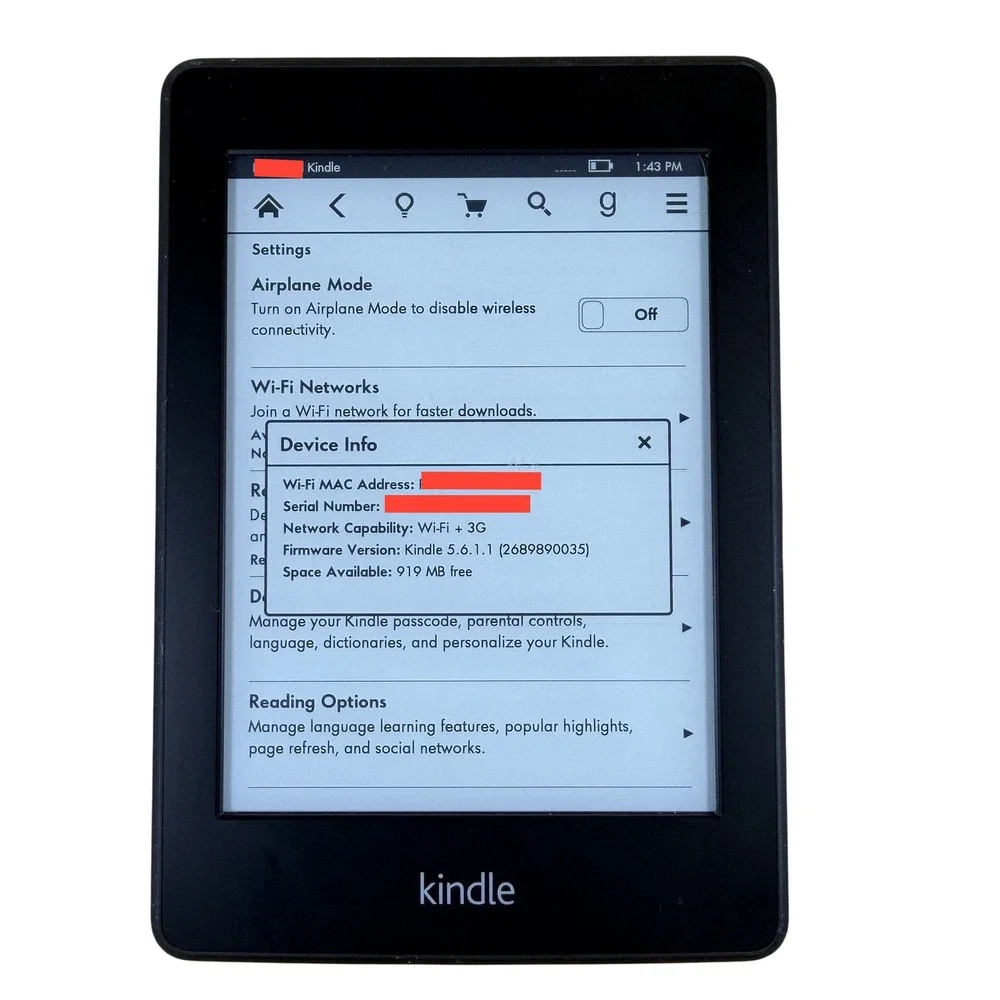 Amazon kindle paperwhite